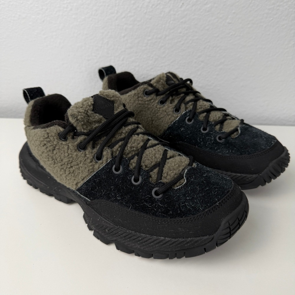 Merrell MQM Ace Fleece 1TRL Sneakers 8 Black Olive Suede Vibram J067918